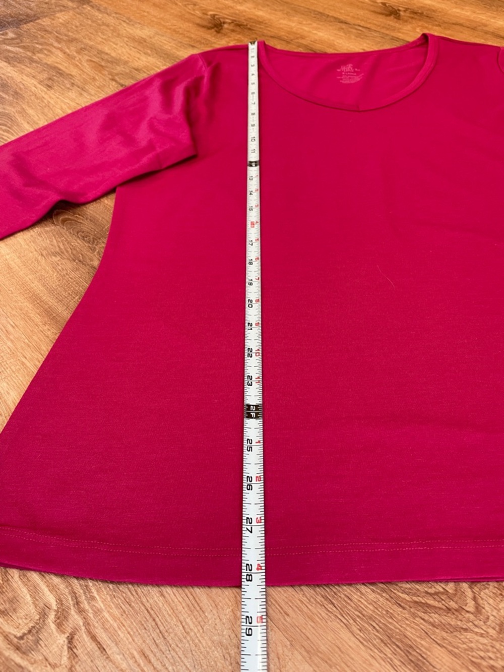 WoolX Womens Layla V Neck Top Size XL Pink Long Sleeves Base Layer Merino Wool # - Picture 5 of 7